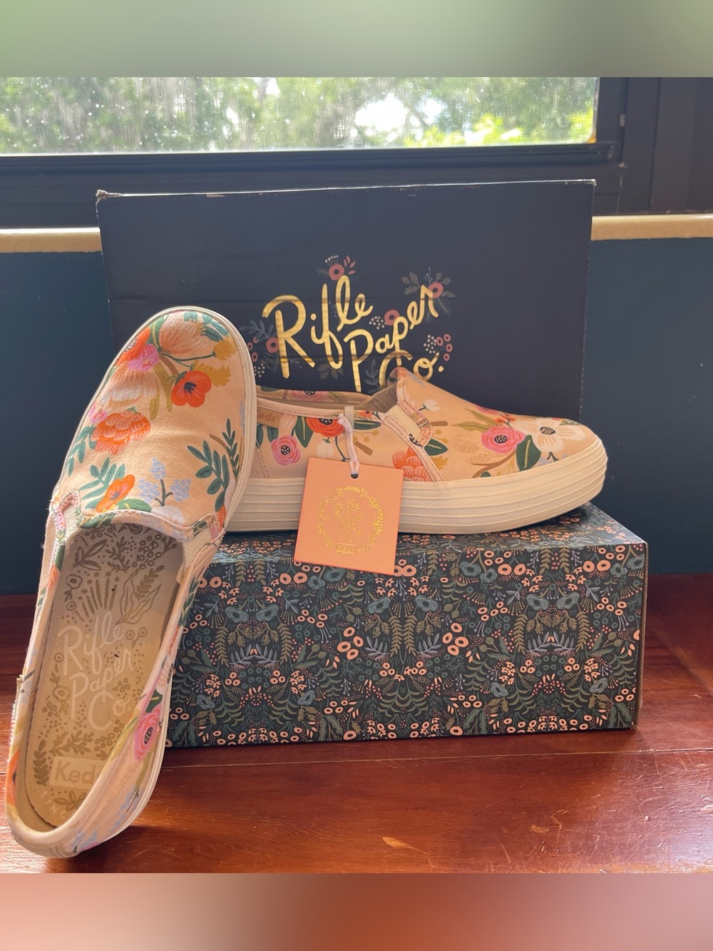 Keds x Rifle Paper Co. Triple Decker Lively Floral Sneakers